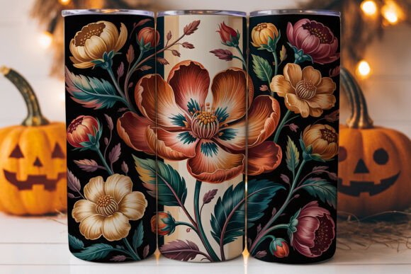 Autumn Floral 20oz Tumbler Wrap