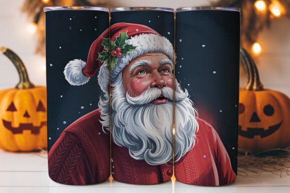Black Santa Christmas 20oz Tumbler