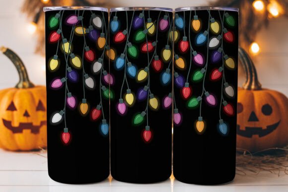 Christmas Lights 20oz Tumbler Wrap