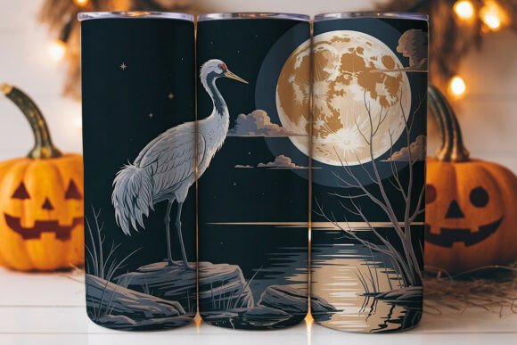 Crane Moon 20oz Tumbler Wrap