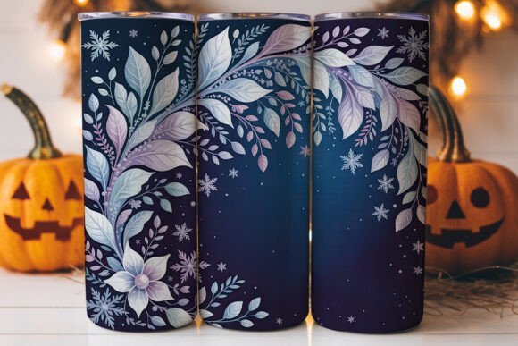 Frozen Floral Snowflake 20oz Tumbler