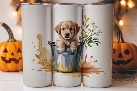 Golden Retriever Puppy 20oz Tumbler Wrap