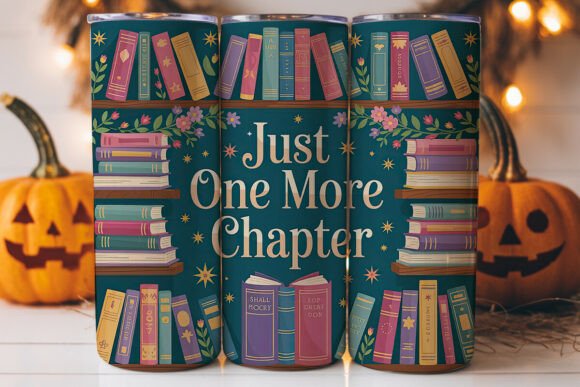 Magical Bookshelf 20oz Tumbler Wrap