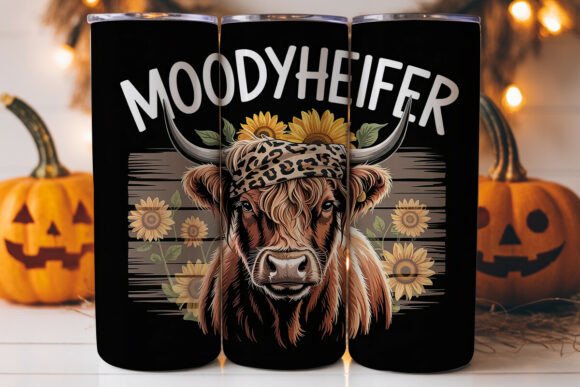 Moody Heifer 20oz Tumbler Wrap