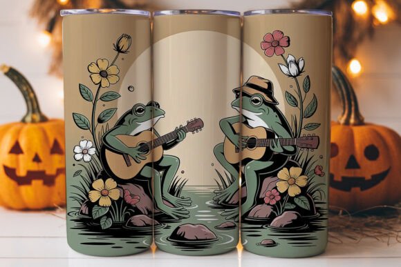 Musical Frogs 20oz Tumbler Wrap