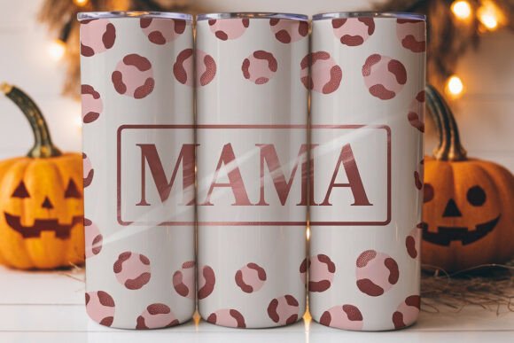 Rose Gold Mama Leopard 20oz Tumbler Wrap
