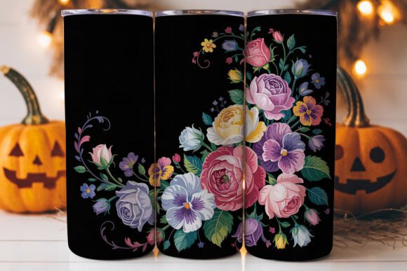 Vibrant Floral 20oz Tumbler Wrap