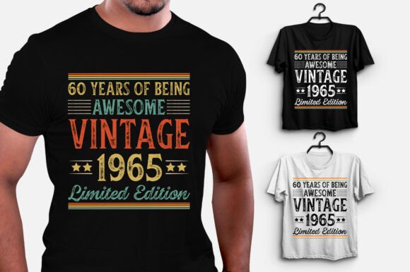 Vintage 1965 60 Years of Being Awesome