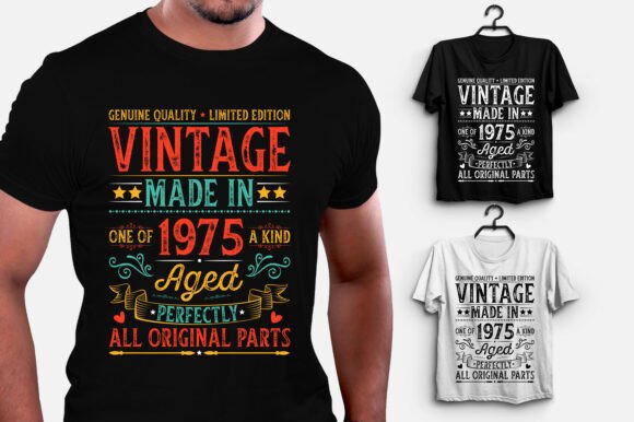 Vintage Made in 1975 50th Birthday