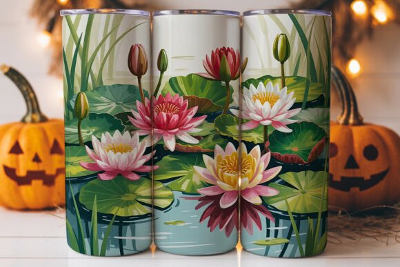 Water Lilies 20oz Tumbler Wrap