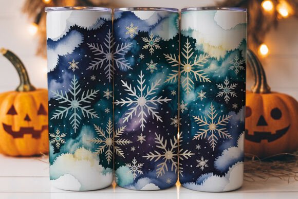 Winter Snowflake Tumbler Wrap